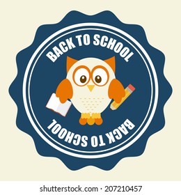 owl design over white background vector illustration