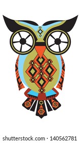 owl from difficult geometrical figures