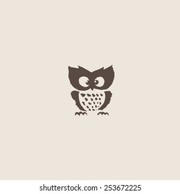 Owl doodle cartoon