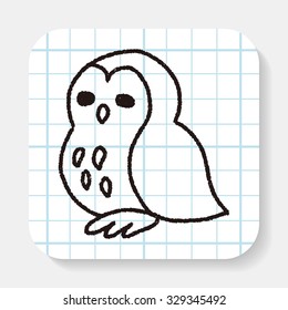 owl doodle drawing