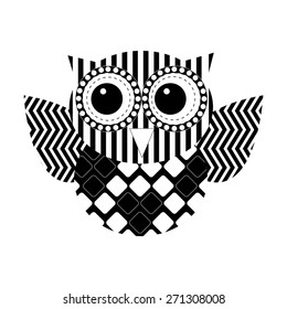 Owl Doodle Vector
