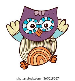 Owl Doodle Vector