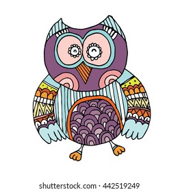 Owl Doodle Vector