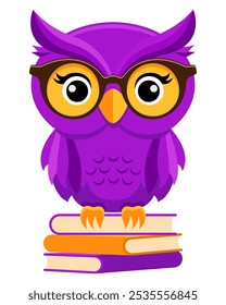 owl education logo for university college school and your business or company vector illustration isolated on white background