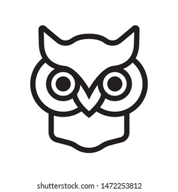 owl, education - minimal line web icon. simple vector illustration. concept for infographic, website or app.