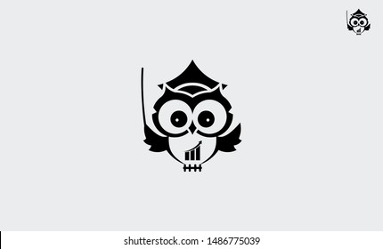 OWL EDUCATION VECTOR,Owl education logo. Graduation, teacher, student, studying illustration. Educational center logo. Owl - the symbol of wisdom and knowledge. Graduation symbol. Teacher image. Stude