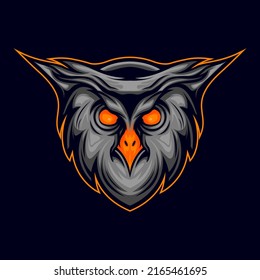 Logo-Design für Owl-Unterstützung, Vektorgrafik