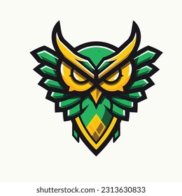 Owl Esports Logo in Purple Mascot Vector Illustration 