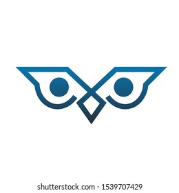 owl eye icon logo vector design