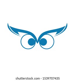 owl eye icon logo vector design