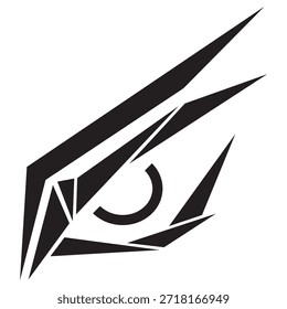 Diseño de Vector de icono de logotipo de ojo de búho