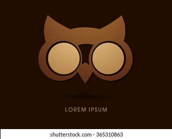 Owl eyes graphic vector