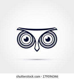 Owl eyes icon