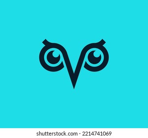 Owl Eyes logo featuring an abstract owl eye icon, symbolizing wisdom, vision, and knowledge. Ideal for tech companies, educational institutions, and creative agencies. Vector logo template