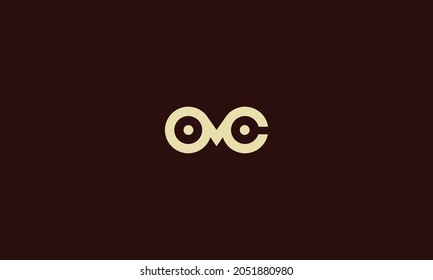 Owl eyes minimal logo design