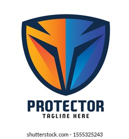 Owl face design in Gradient Color, good for IT Bussines also mascot logo design