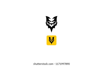 Owl Face Logo Vector icon