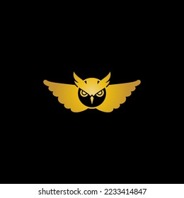 owl face vector illustration for an icon,symbol or logo. owl template logo