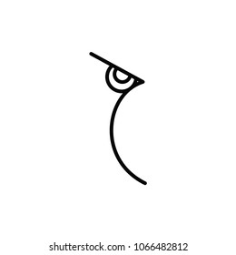 Owl Flat Icon Vector Template Design Illustration