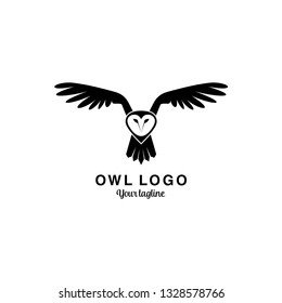 owl fly logo design
