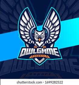 Owl Game Mascot Esport Logo Design Stock Vector (Royalty Free) 1699282522