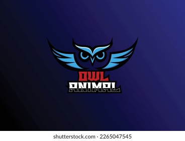 owl gaming logo mascot design