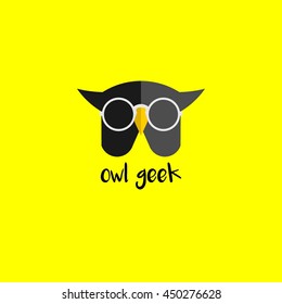 Owl Geek Design Logo Template