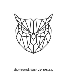 Owl Geometric Shape Logo Vector Stock Vector (Royalty Free) 2143051339 ...