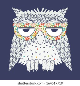 Owl in glasses