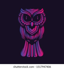 owl glow in the dark shine bird