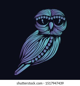 owl glow in the dark shine bird