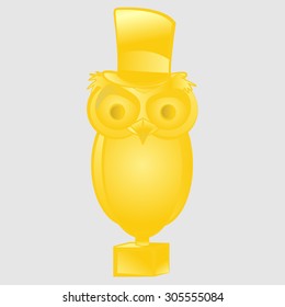 owl gold trophy