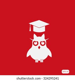 owl and graduation cap