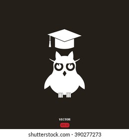 owl and graduation cap