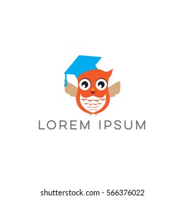 owl graduation logo vector 1