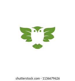owl green logo template
