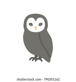 Owl halloween flat icon