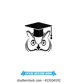 owl hat vector icon