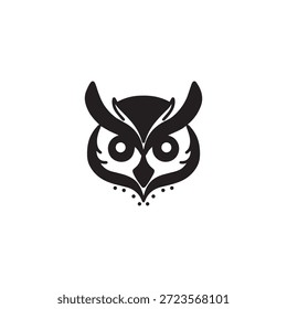 LOGOTIPO DE DESENHO DA CABEÇA DA CORUJA
