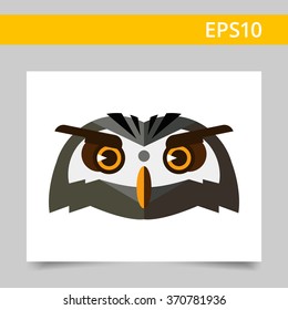 Owl head icon