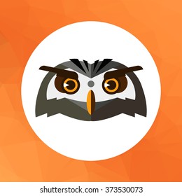 Owl head icon