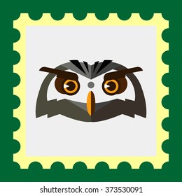 Owl head icon
