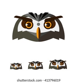 Owl head icon