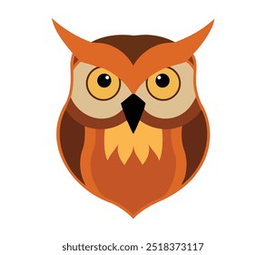 Owl head icon vector illustration