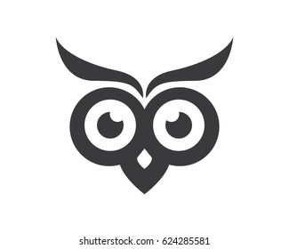 Owl Head Logo Stock Vector (Royalty Free) 624285581 | Shutterstock