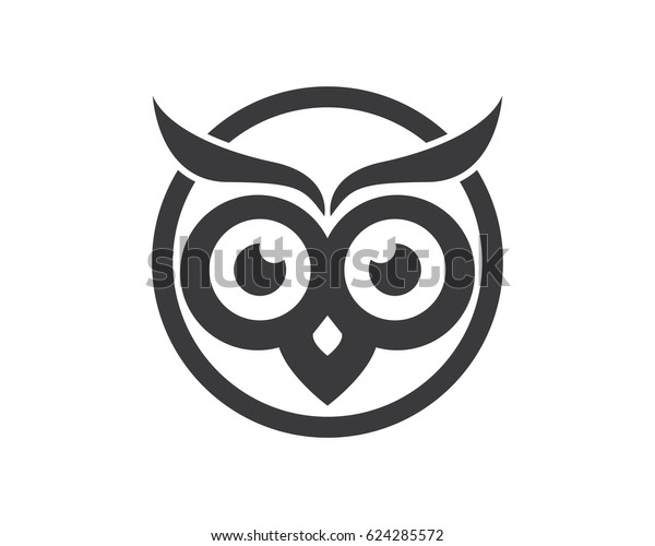 Owl Head Logo Stock Vector Royalty Free