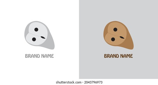 owl head logo and chat suitable for a business logo