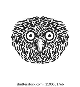 owl head logo design