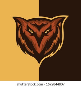 Owl Head Mascot Logo for Sport or any Business