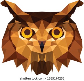 Owl head in triangle spots, so cute that everyone loves